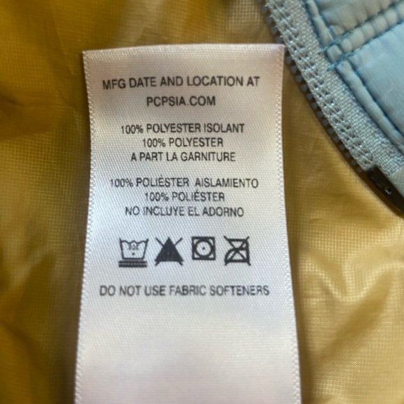 Patagonia Sz S Women's Light Blue Quilted Vest - Picture 7 of 11